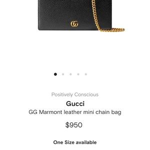 Brand new GUCCI GG Mormont Leather Chain Wallet